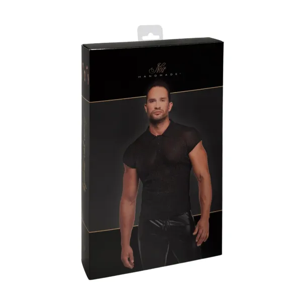 Feinnetz Polo-Shirt H082 von Noir Handmade Kink Royal Collection | Fesselliebe.de