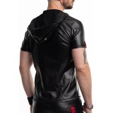 Herren Kapuzen T-Shirt RMEttore001 schwarz von Regnes Fetish Planet | Fesselliebe.de