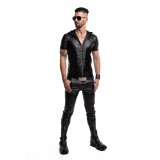 Herren Kapuzen T-Shirt RMEttore001 schwarz von Regnes Fetish Planet | Fesselliebe.de