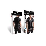 Herren Kapuzen T-Shirt RMEttore001 schwarz von Regnes Fetish Planet | Fesselliebe.de