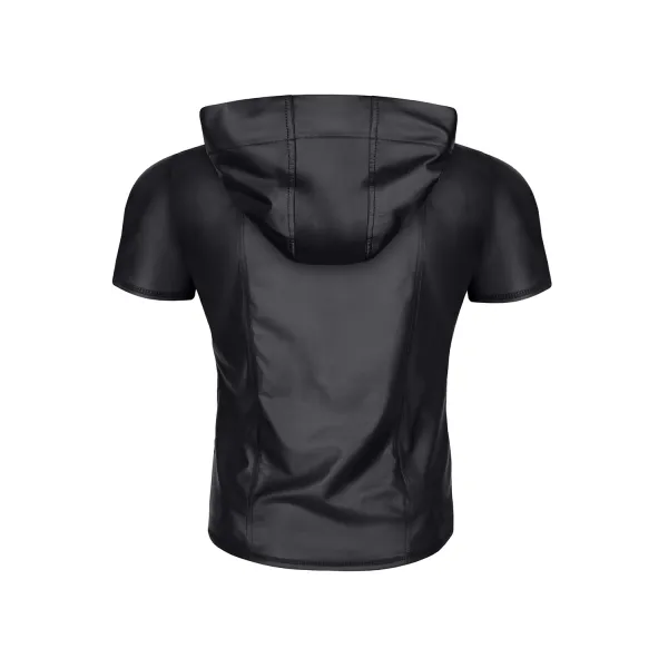 Herren Kapuzen T-Shirt RMEttore001 schwarz von Regnes Fetish Planet | Fesselliebe.de