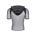 Herren Kaputzen T-Shirt RMIvo001 schwarz von Regnes Festish Planet