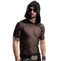 Herren Kaputzen T-Shirt RMTito001 schwarz von Regnes Festish Planet