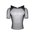Herren Kaputzen T-Shirt RMTito001 schwarz von Regnes Festish Planet