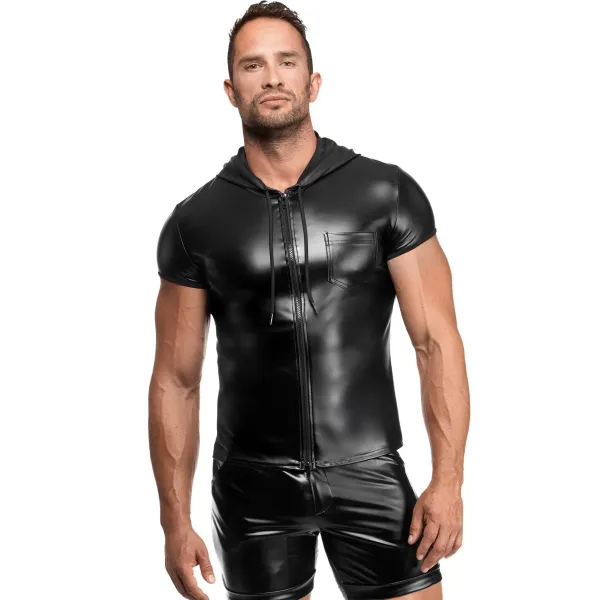 Herren Kapuzen Hemd H085 von Noir Handmade Kink Royal Collection | Fesselliebe.de