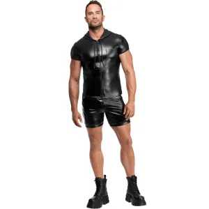 Herren Kapuzen Hemd H085 von Noir Handmade Kink Royal Collection