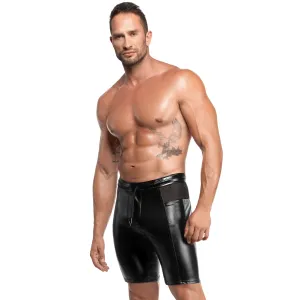 Schwarze Shorts Onyx Hybrid H089 von Noir Handmade Kink Royal Collection