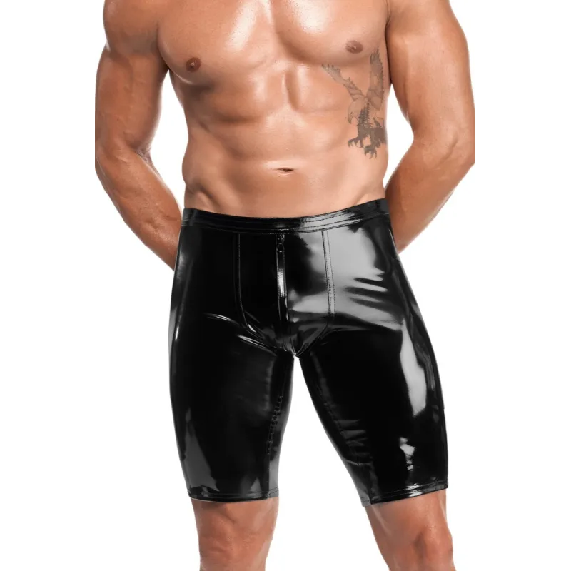 Schwarze Lack Shorts Voltage H094 von Noir Handmade Kink Royal Collection | Fesselliebe.de