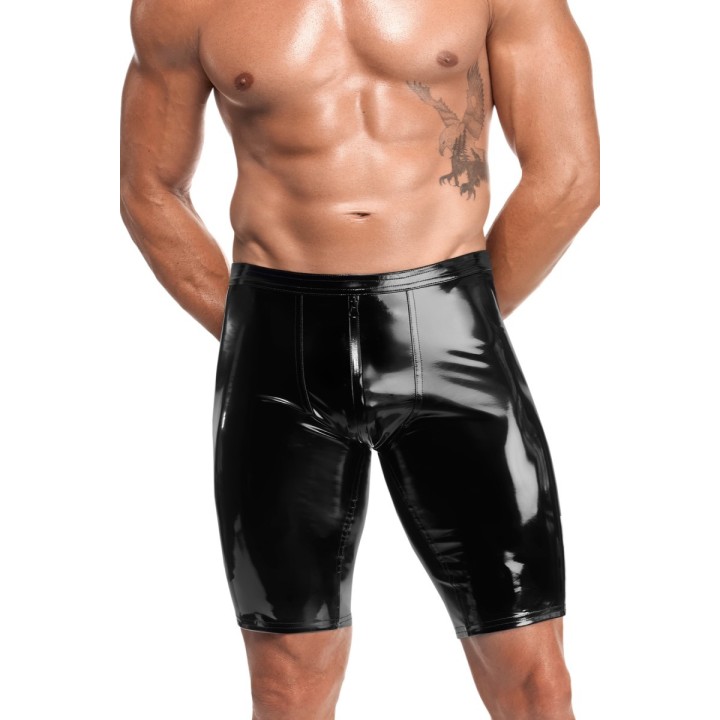 Schwarze Lack Shorts Voltage H094 von Noir Handmade Kink Royal Collection | Fesselliebe.de