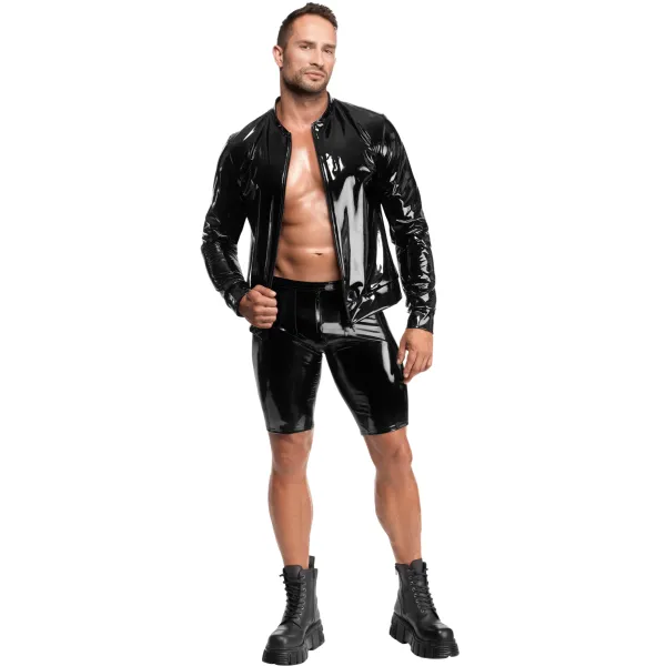 Schwarze Lack Shorts Voltage H094 von Noir Handmade Kink Royal Collection | Fesselliebe.de