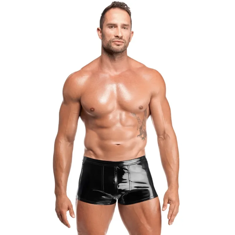 Schwarze Lack Shorts Voltage H095 von Noir Handmade Kink Royal Collection | Fesselliebe.de