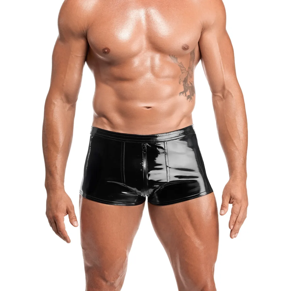 Schwarze Lack Shorts Voltage H095 von Noir Handmade Kink Royal Collection | Fesselliebe.de
