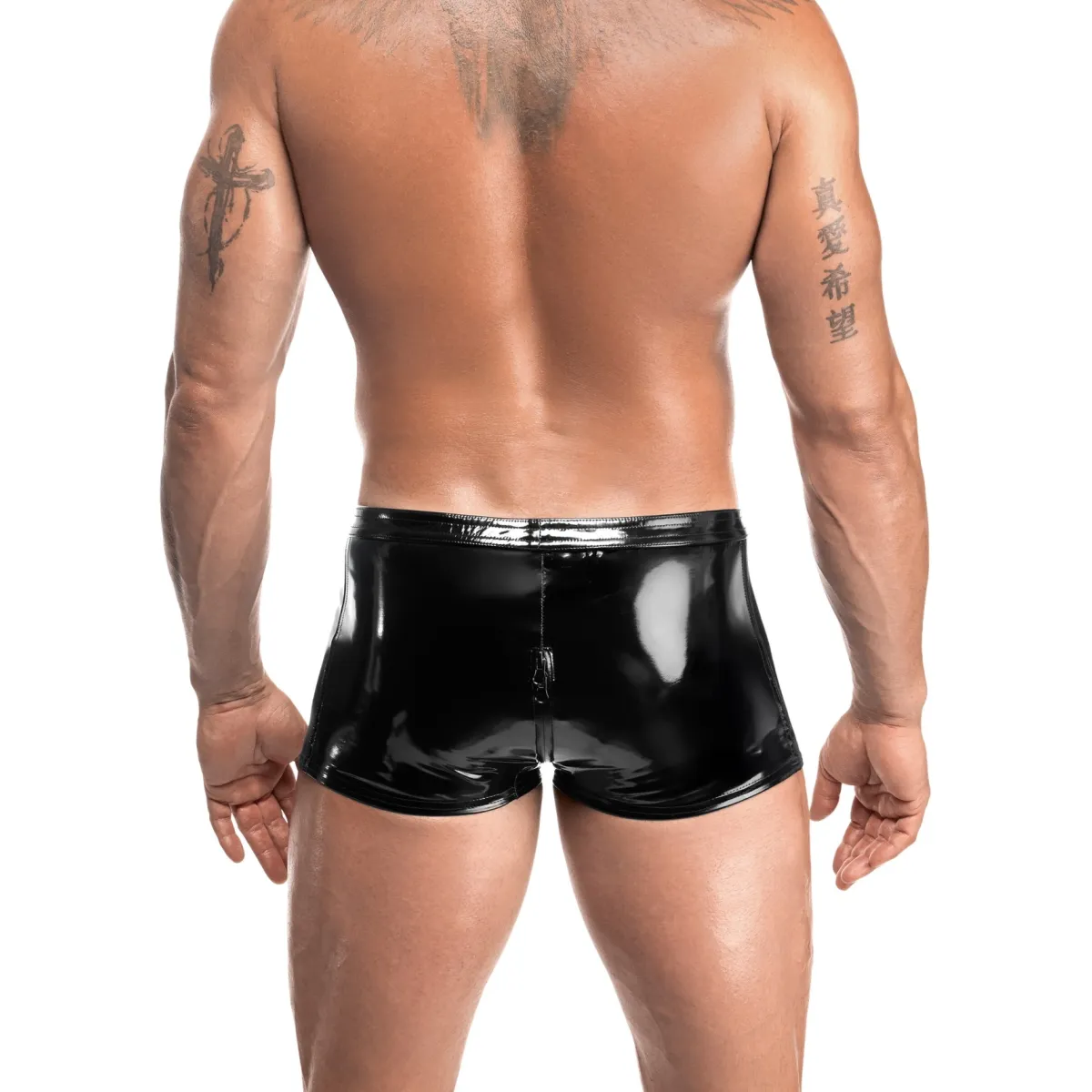 Schwarze Lack Shorts Voltage H095 von Noir Handmade Kink Royal Collection | Fesselliebe.de