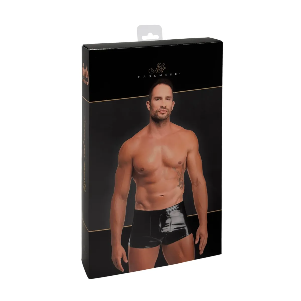 Schwarze Lack Shorts Voltage H095 von Noir Handmade Kink Royal Collection | Fesselliebe.de