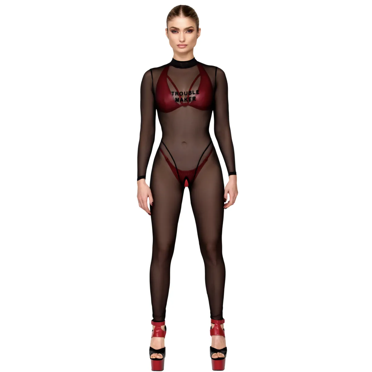 F387 Troublemaker Catsuit von Noir Handmade | Fesselliebe.de