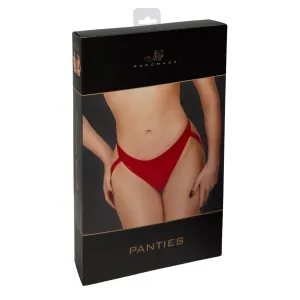 F394 Troublemaker Strappy Panties rot von Noir Handmade