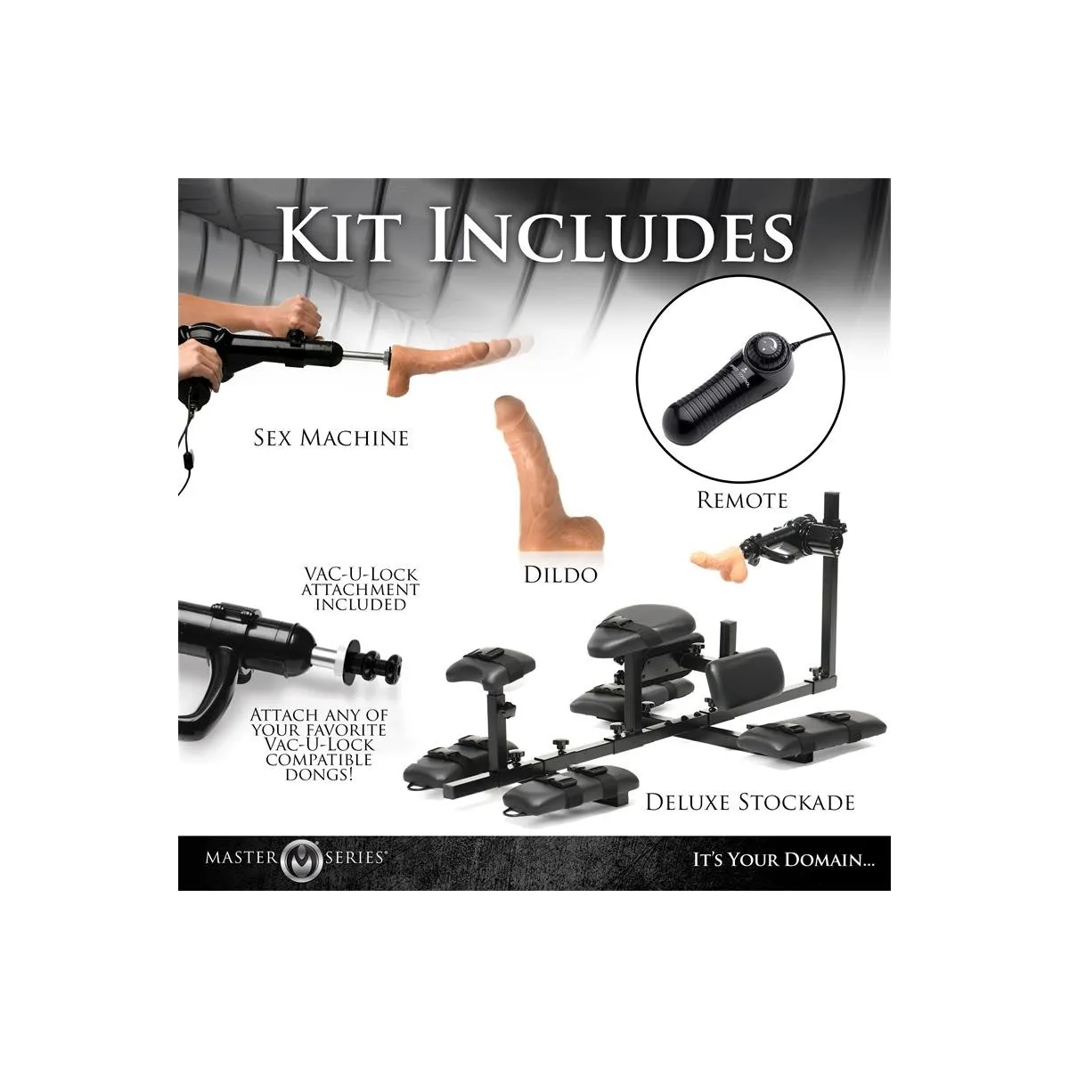 Subversion Deluxe Stockade mit Sexmaschine von Master Series | Fesselliebe.de