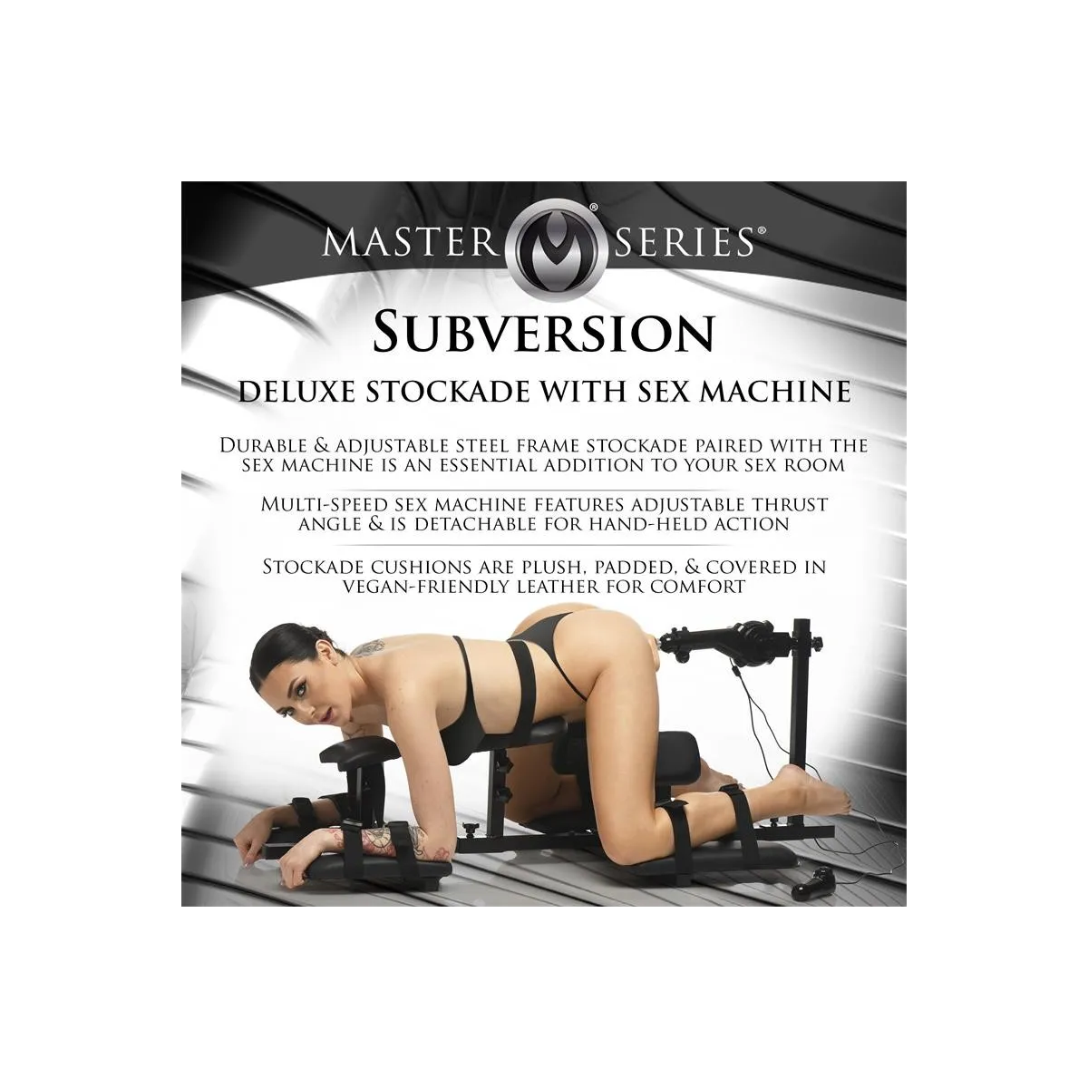 Subversion Deluxe Stockade mit Sexmaschine von Master Series | Fesselliebe.de