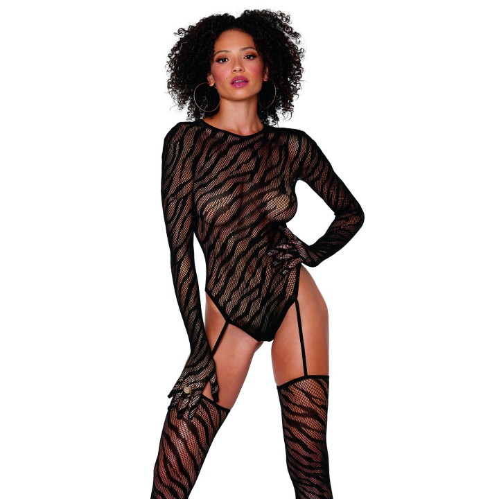 Bodystocking Dr0420 Schwarz von Dreamgirl | Fesselliebe.de