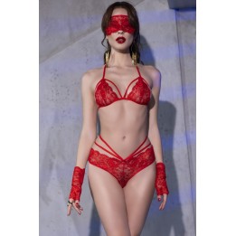 Spitzen-Set Cr4608 Rot von Chilirose | Fesselliebe.de