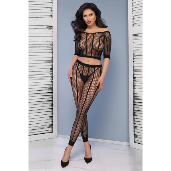 Top + Leggings Cr4647 Schwarz von Chilirose | Fesselliebe.de