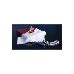 Perlenstring Weiss + Minivibrator Cr4395 von Chilirose