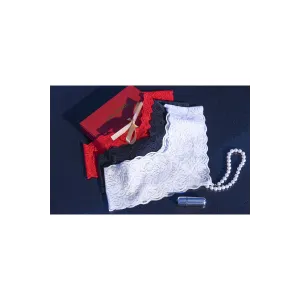 Perlenstring Schwarz + Minivibrator Cr4395 von Chilirose