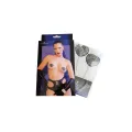 Nippelabdeckungen Cr4662 Schwarz/Silber von Chilirose