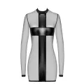♥ F369 Crossfire Netz und Wetlook Minikleid von Noir Handmade ♥