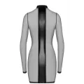 ♥ F369 Crossfire Netz und Wetlook Minikleid von Noir Handmade ♥