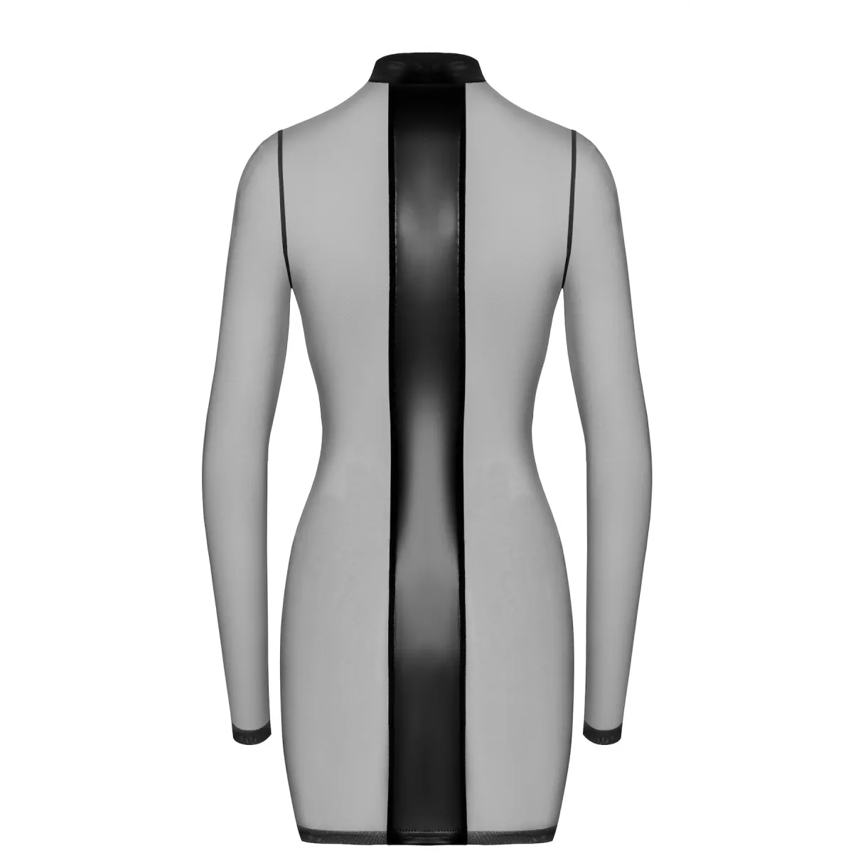 F369 Crossfire Netz und Wetlook Minikleid von Noir Handmade | Fesselliebe.de