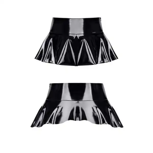 Schwarzer Mini-Rock TDJuliana001 von Demoniq Total Domination Collection | Fesselliebe.de