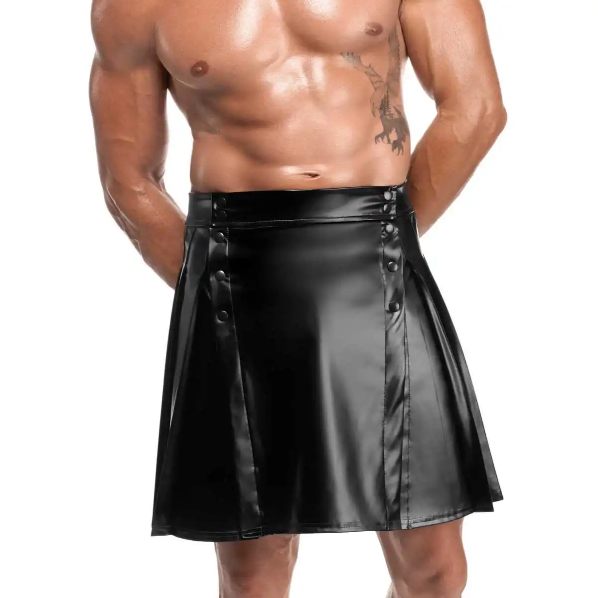 Schwarzer Herren Rock Valor H090 von Noir Handmade Kink Royal Collection | Fesselliebe.de