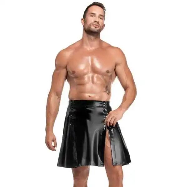 Schwarzer Herren Rock Valor H090 von Noir Handmade Kink Royal Collection | Fesselliebe.de