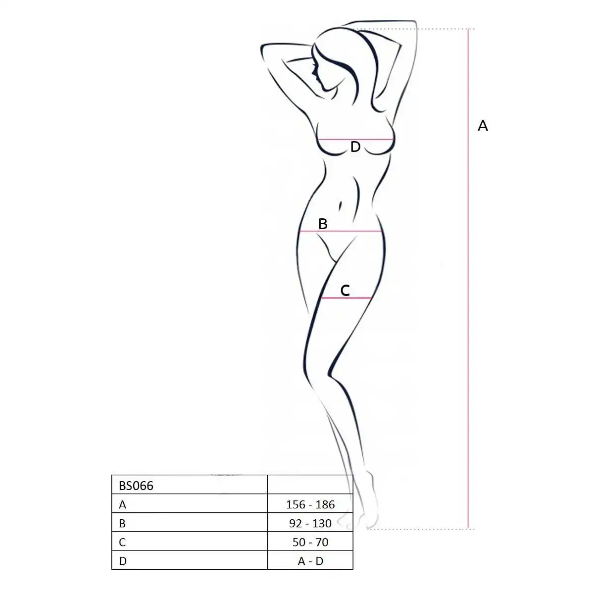Roter ouvert Bodystocking BS124 von Passion | Fesselliebe.de