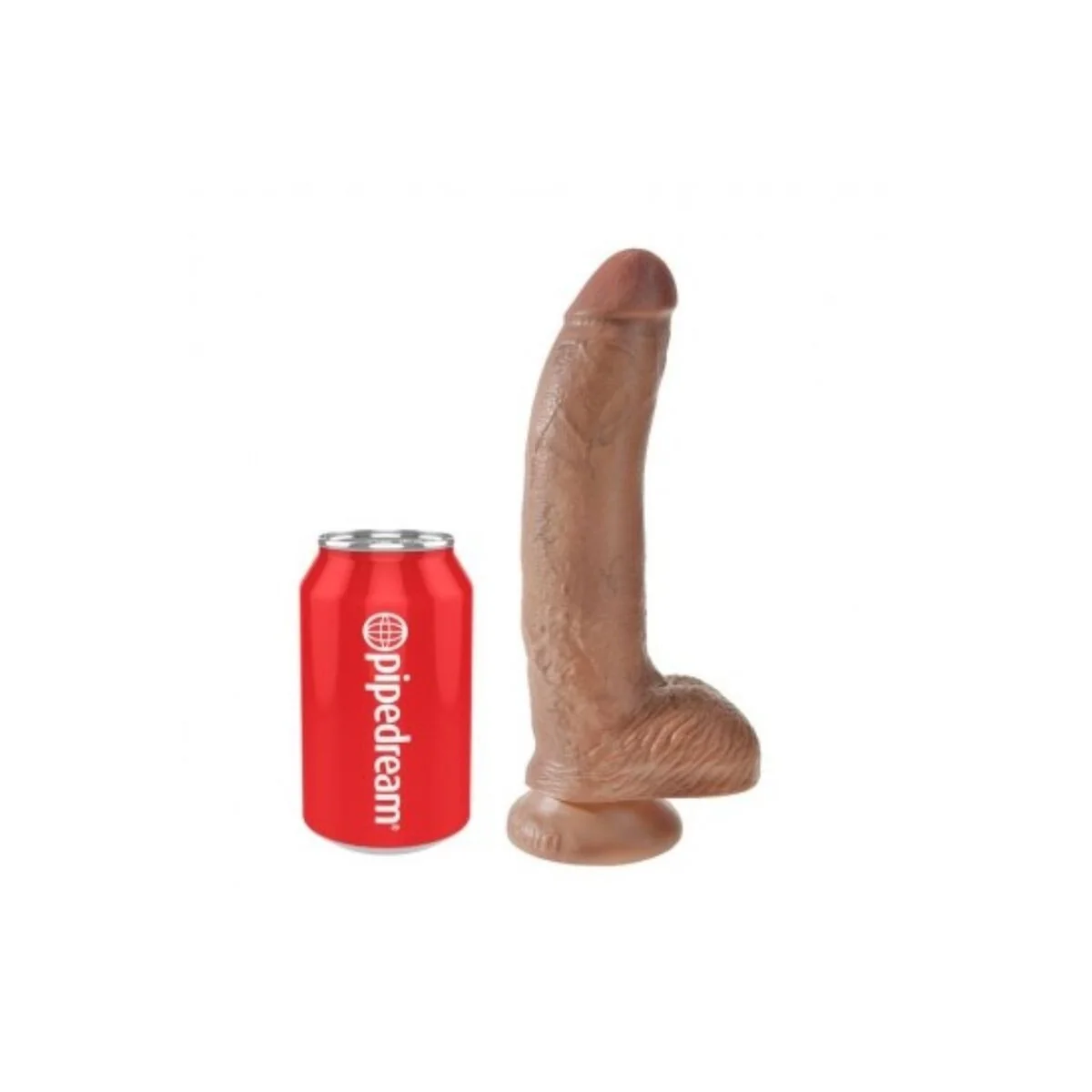 Realistischer Dildo mit Hoden 22,8 cm von King Cock