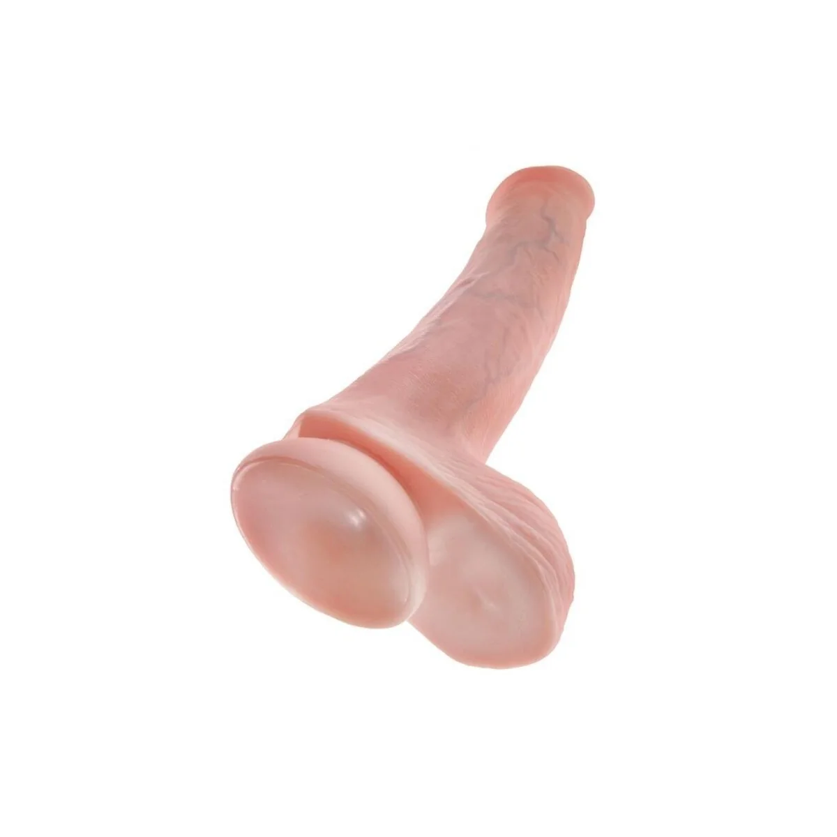 Realistischer Dildo mit Hoden und Saugkörper 38 cm Fleisch von King Cock