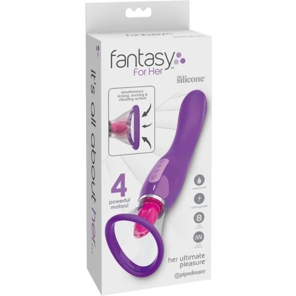 Klitorisauger Violet, der Die Zunge Stimuliert von Fantasy For Her