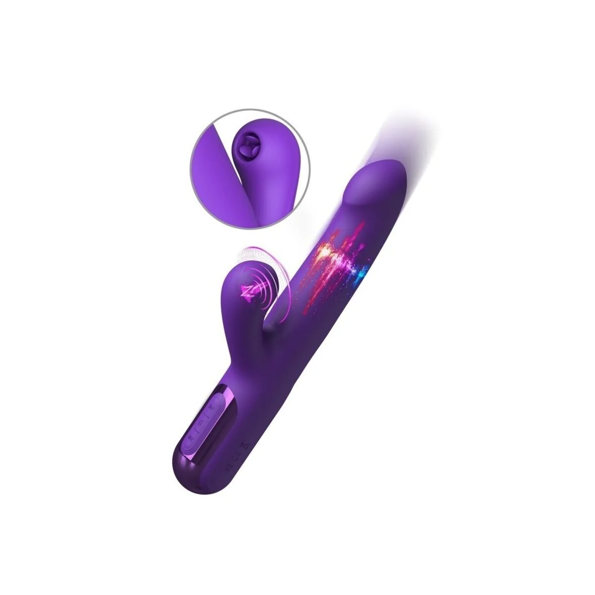 Super Sonix Thruster Rabbit Vibrator Lila von Fantasy For Her