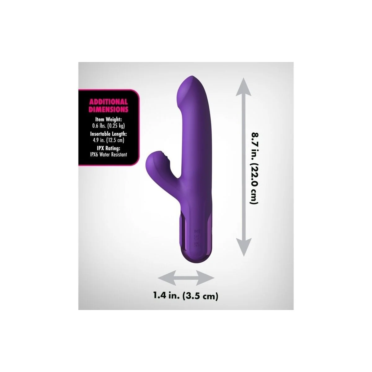 Super Sonix Thruster Rabbit Vibrator Lila von Fantasy For Her