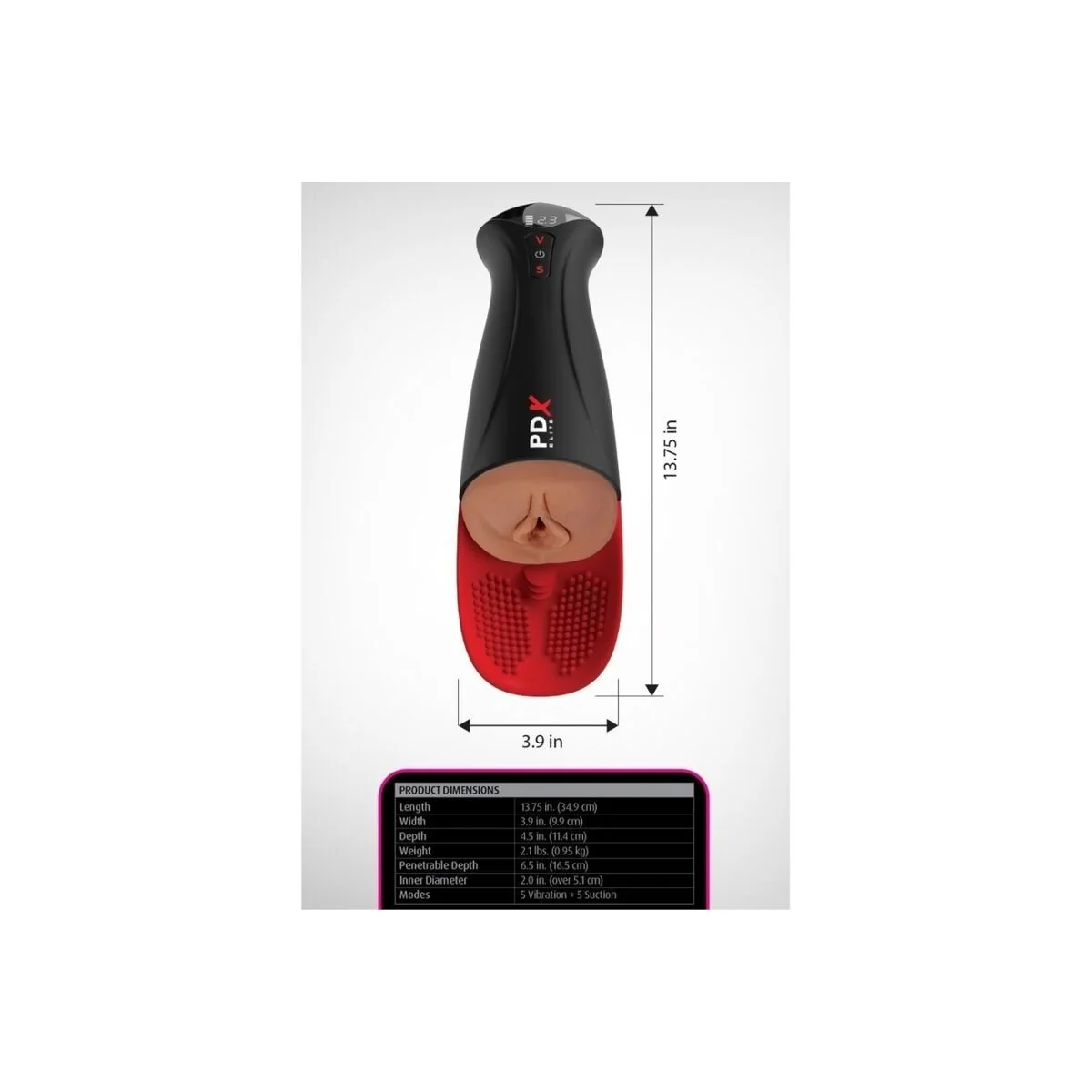 Fap-O-Matic Pro Xl Automatischer Vibrations-Stroker Braun 34,9 cm von Pdx Elite