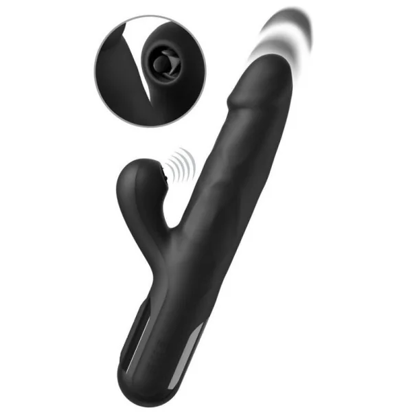 Sonix Silikon-Thruster-Hase-Vibrator Schwarz von Fetish Fantasy Series