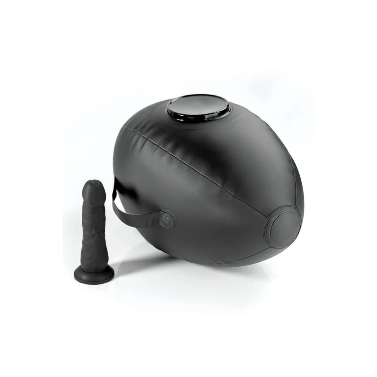 aufblasbarer Liebesball mit Dildo, Schwarz, 41,9 cm von Fetish Fantasy Series