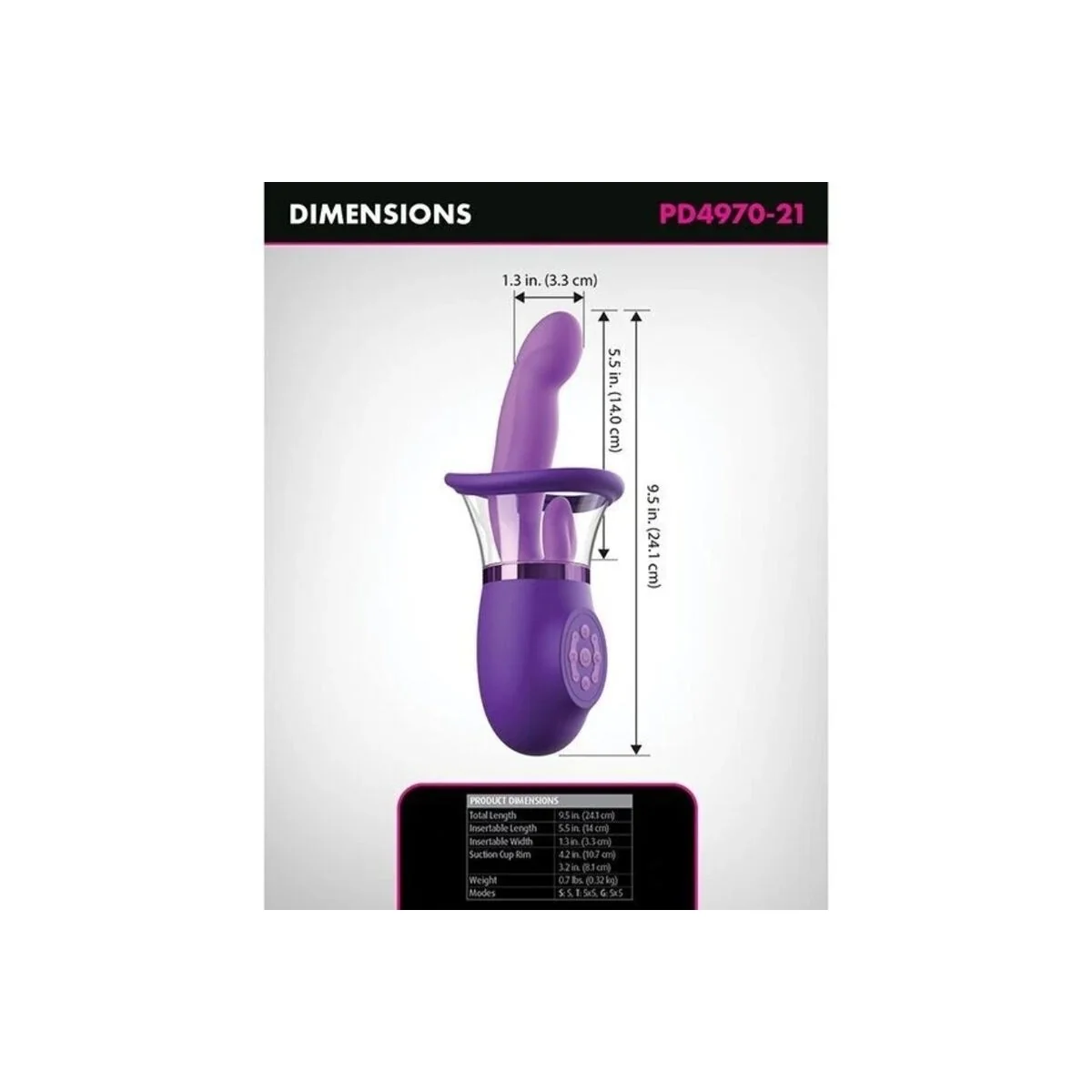Ultimate Pleasure Pro Plus Hase-Vibrator Lila 20,3 cm von Fantasy For Her