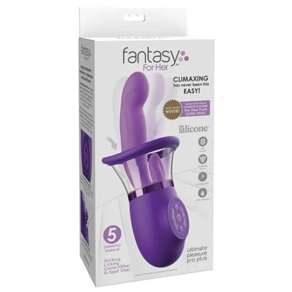 Ultimate Pleasure Pro Plus Hase-Vibrator Lila 20,3 cm von Fantasy For Her