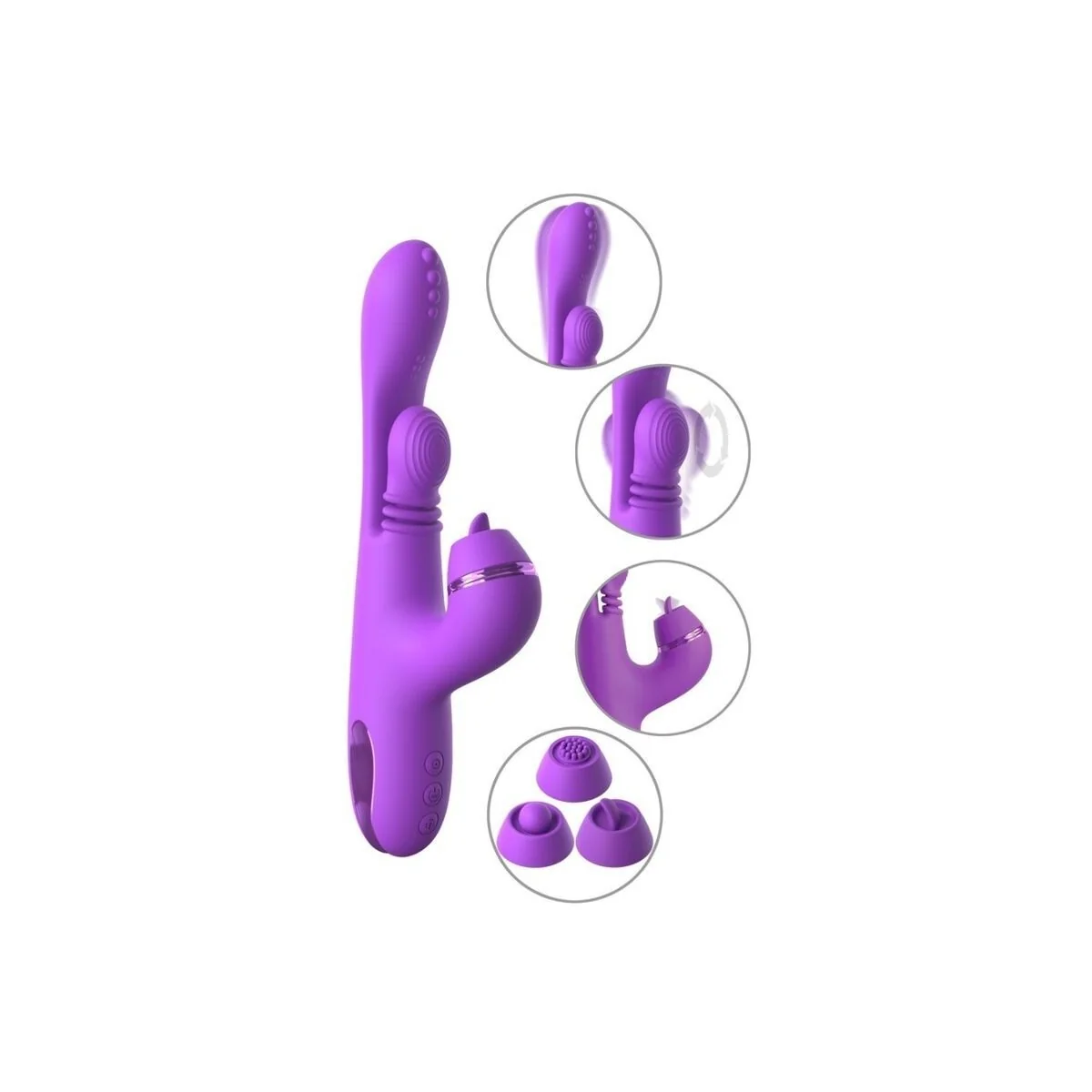 Intimotion Pulse Pro Vibe Rabbit Vibrator Lila von Fantasy For Her