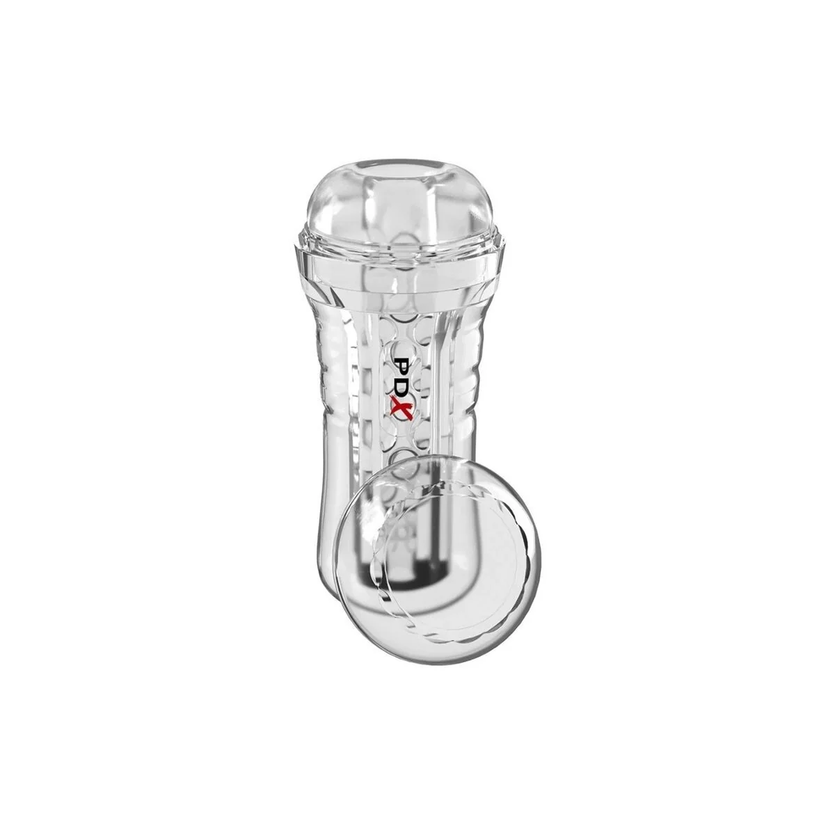 Viewtube Plus Transparenter Stroker mit Durchsicht und Ez-Grip, 21 cm von Pdx Elite