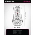 Viewtube Plus Transparenter Stroker mit Durchsicht und Ez-Grip, 21 cm von Pdx Elite