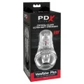 Viewtube Plus Transparenter Stroker mit Durchsicht und Ez-Grip, 21 cm von Pdx Elite
