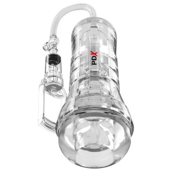 Viewtube Vac Xxl Transparenter Stroker mit Saugpumpe 27,3 cm von Pdx Elite
